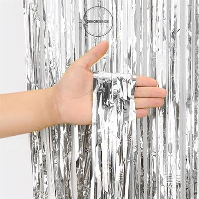 Perde Süs Fonu Arka Fon 1x2m Gri