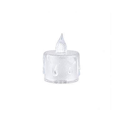 Plastik Pilli Mum Şeffaf 3 cm