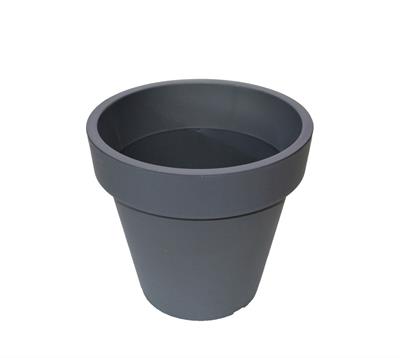 Plastik Saksı Antrasit 27 cm