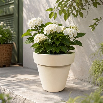 Plastik Saksı Bej 27 cm