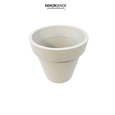 Plastik Saksı Bej 27 cm