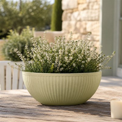 Plastik Saksı Krem 40 cm