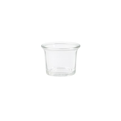 Silindir Cam Tealight Mumluk Şeffaf 5 cm