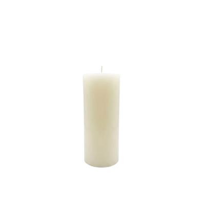 Silindir Kütük Mum Krem 20 cm