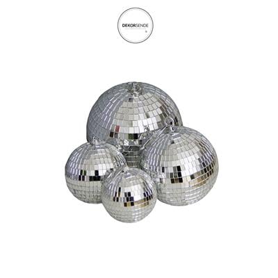 Tekli Disko Topu Gümüş 10 cm