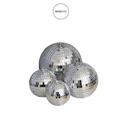 Tekli Disko Topu Gümüş 12 cm