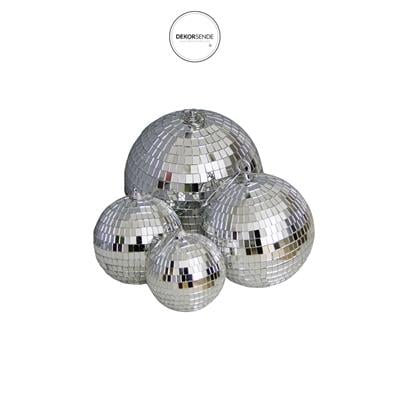 Tekli Disko Topu Gümüş 15 cm