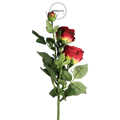 Yapay 3lü Piano Şakayık Dalı Kırmızı 70 cm