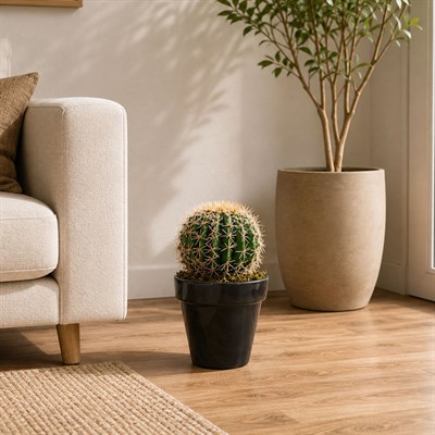 Yapay Altın Fıçı (Barrel) Kaktüs 35 Cm