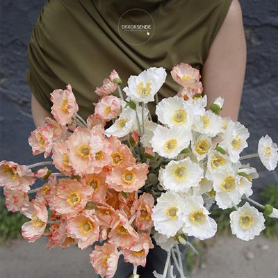 Yapay Anemon Çiçeği Beyaz 58 cm