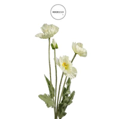 Yapay Anemon Çiçeği Beyaz 58 cm