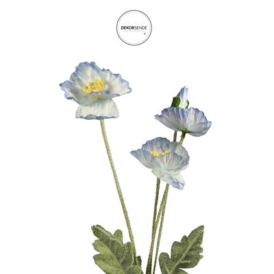 Yapay Anemon Çiçeği Mavi 58 cm