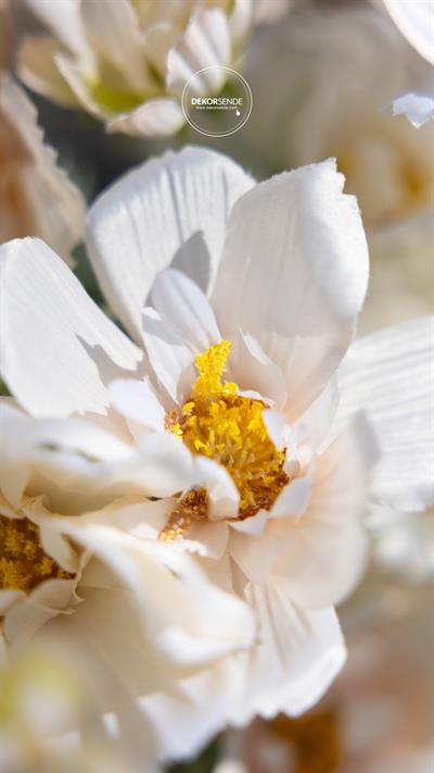 Yapay Anemon Çiçeği Pudra 78 cm