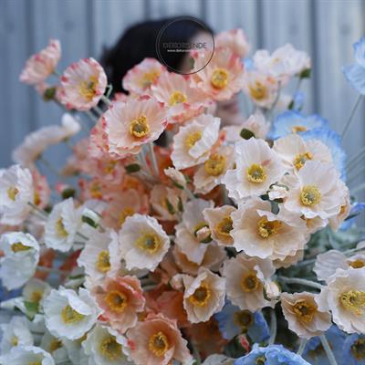 Yapay Anemon Çiçeği Somon 58 cm