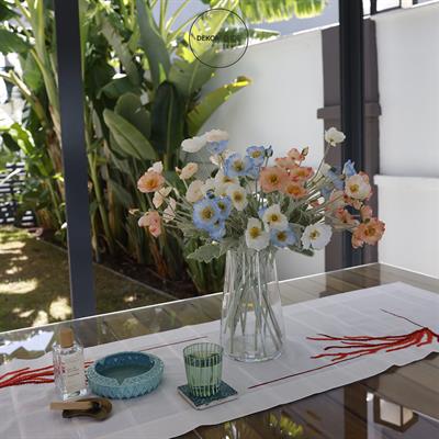 Yapay Anemon Çiçeği Turuncu 58 cm