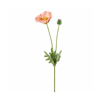 Yapay Anemon (Gelincik) Çiçeği Dal Somon 60 cm