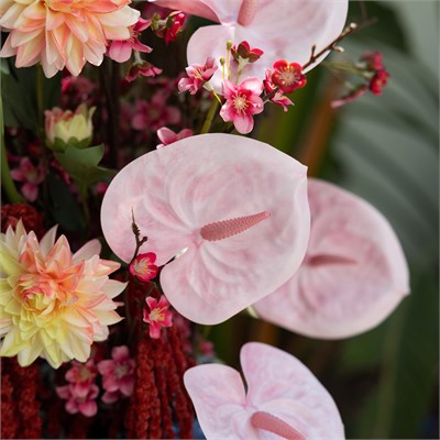Yapay Antoryum Dal Pembe 60 cm