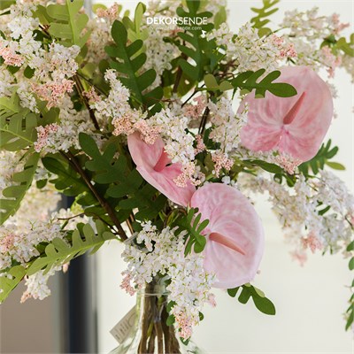 Yapay Antoryum Dal Pembe 60 cm