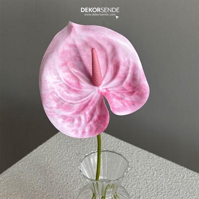 Yapay Antoryum Dal Pembe 60 cm