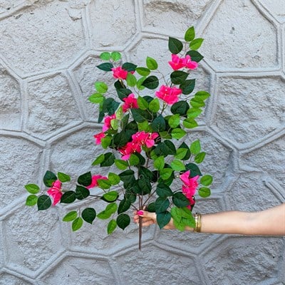 Yapay Begonvil Yaprak 3 Dal Pembe 70 cm