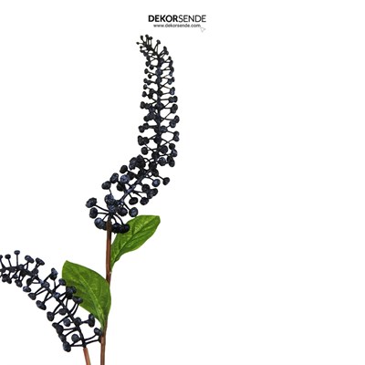 Yapay Berry Dal Yapraklı Mor 100 cm