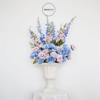 Yapay Boru Çiçeği Mavi 95 cm