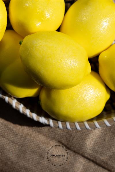 Yapay Büyük Limon Sarı 9 cm