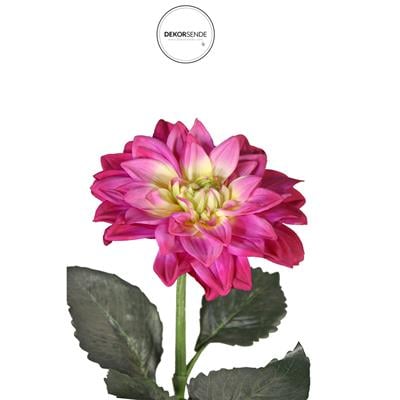 Yapay Dalya Çiçek Dal Fuşya 68 cm
