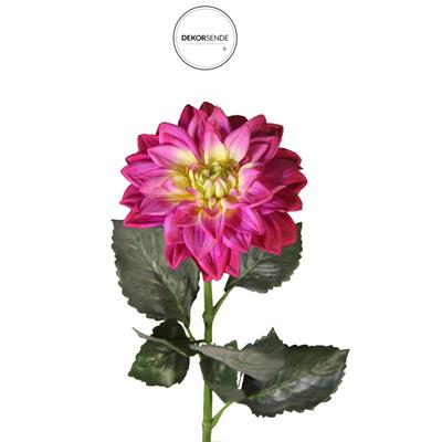 Yapay Dalya Çiçek Dalı Fuşya 68 cm