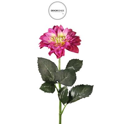 Yapay Dalya Çiçek Dalı Fuşya 68 cm