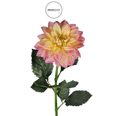 Yapay Dalya Çiçek Dalı Pembe 68 cm