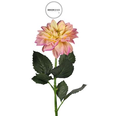 Yapay Dalya Çiçek Dalı Pembe 68 cm