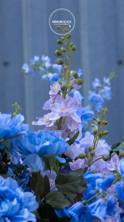 Yapay Delfinyum Dalı Mavi 66 cm