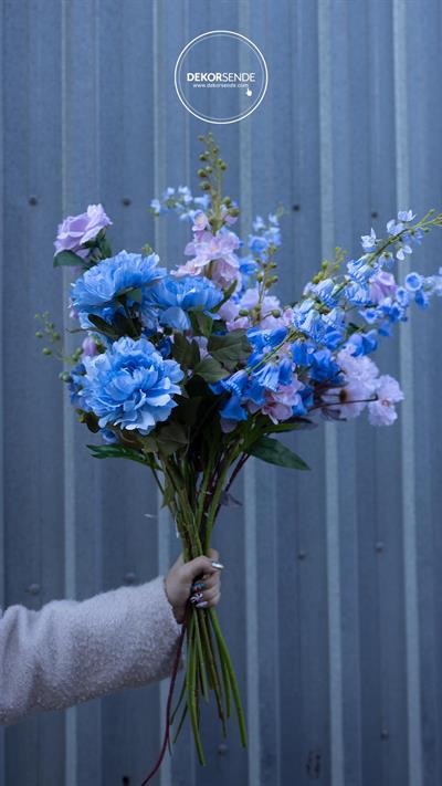 Yapay Delfinyum Dalı Mavi 66 cm