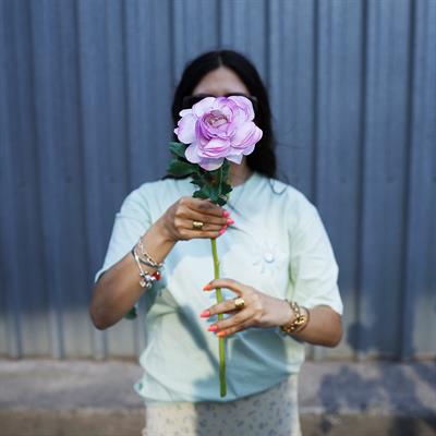 Yapay Erengül Dalı Lila 58 cm