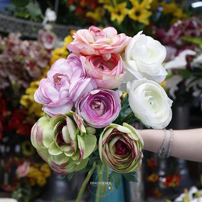 Yapay Erengül Dalı Pembe 58 cm