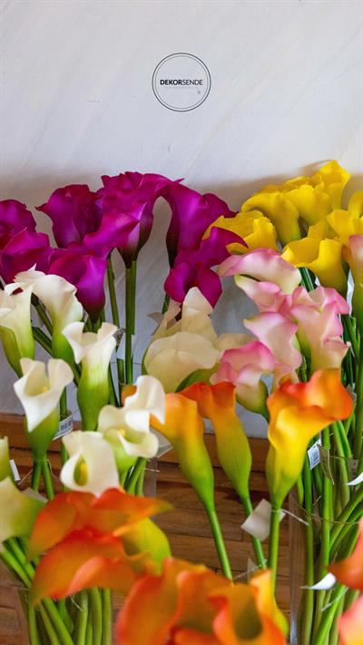 Yapay Gala Dalı Beyaz Pembe 73 cm