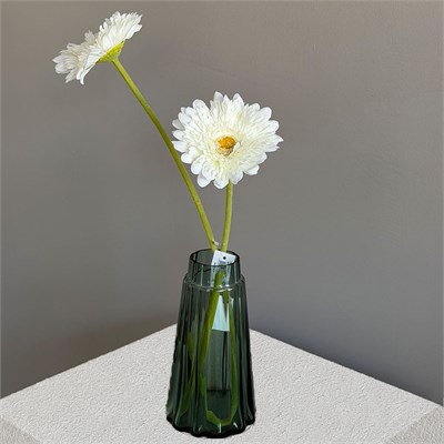 Yapay Gerbera Çiçeği Dal Beyaz 60 cm
