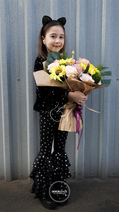 Yapay Greentrick Çiçeği Dalı Yeşil 55 cm