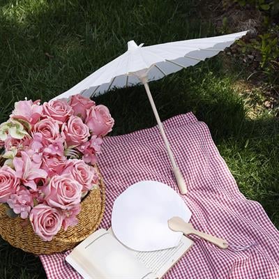 Yapay Gül Lilyum Ortanca Demeti 49 cm Koyu Pembe