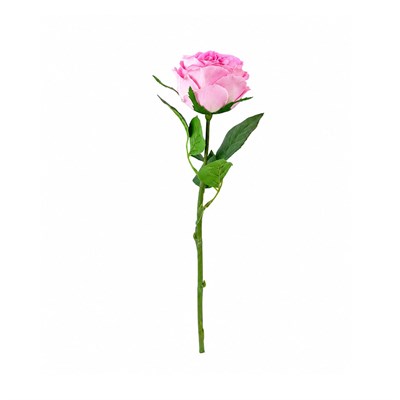 Yapay Gül Tek Dal Şeker Pembe 40 cm