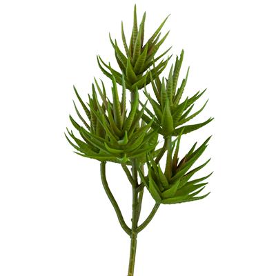 Yapay İğne Yapraklı Sukulent Demeti Koyu Yeşil 34 cm