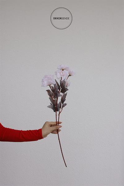 Yapay Katmerli Lisyantus Dalı Pudra 68 cm