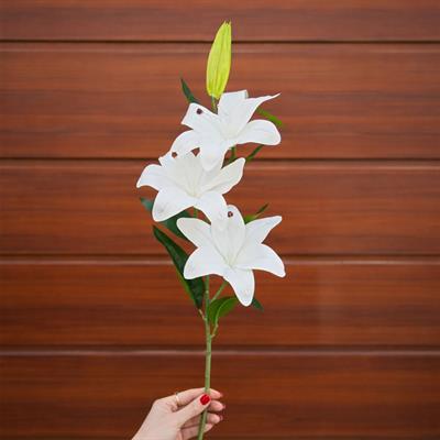 Yapay Kazablanka Dalı Beyaz 100 cm