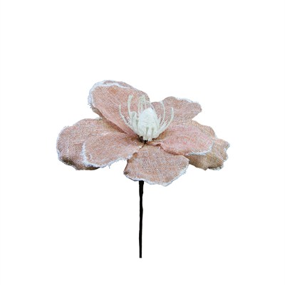 Yapay Keten Çiçek Ponsetya Pembe 30 cm