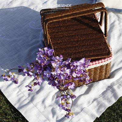 Yapay Kiraz Çiçeği Dalı Mor 65 cm