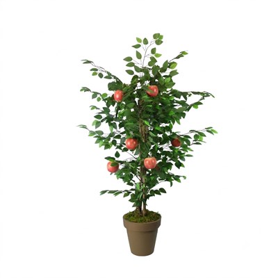 Yapay Kırmızı Elma Ağaç 130 cm