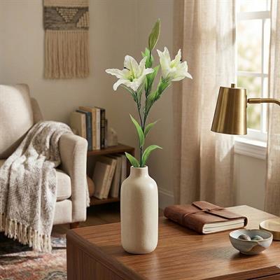 Yapay Lilyum Dal Beyaz 70 cm