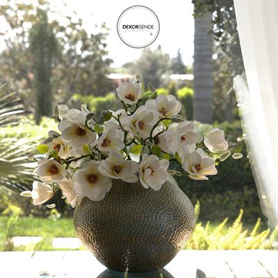 Yapay Manolya Dalı 52 cm Beyaz