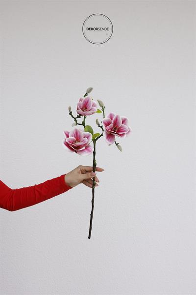 Yapay Manolya Dalı 52 cm Pembe